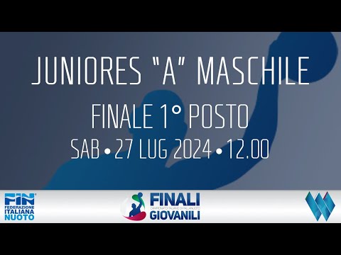 FINALE JUNIORES "A" MASCHILE 2024