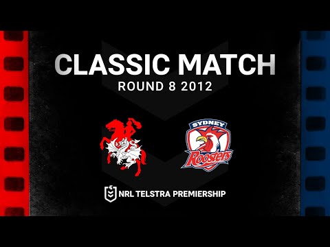 NRL Highlights | Dragons and Roosters play ANZAC Day classic | Round 8, 2012 | Match Replay | NRL