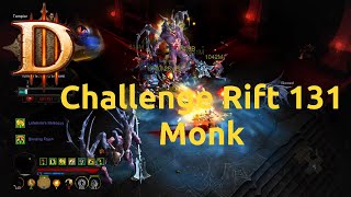 Diablo 3 - Challenge Rift - Challenge 131 - Monk - Success