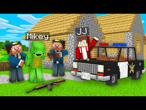 Mikey Spikey - JJ FRAMED Mikey in Minecraft! (Maizen)