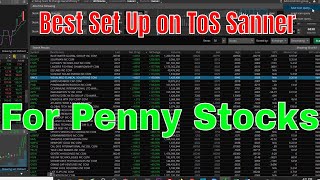 Best Penny Stock Scanner Set Up for ToS