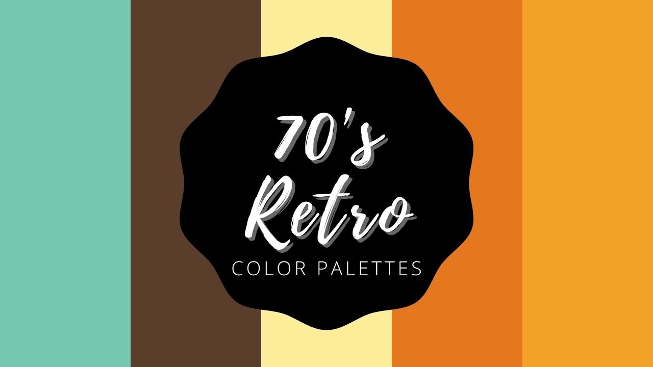 70's RETRO COLOR PALETTES WITH IT'S NAME AND HEX COLOR CODE | mochibubble