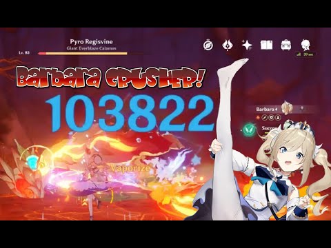 103K CRIT DPS Barbara Build showcase (Prototype Build) - Genshin Impact 原神