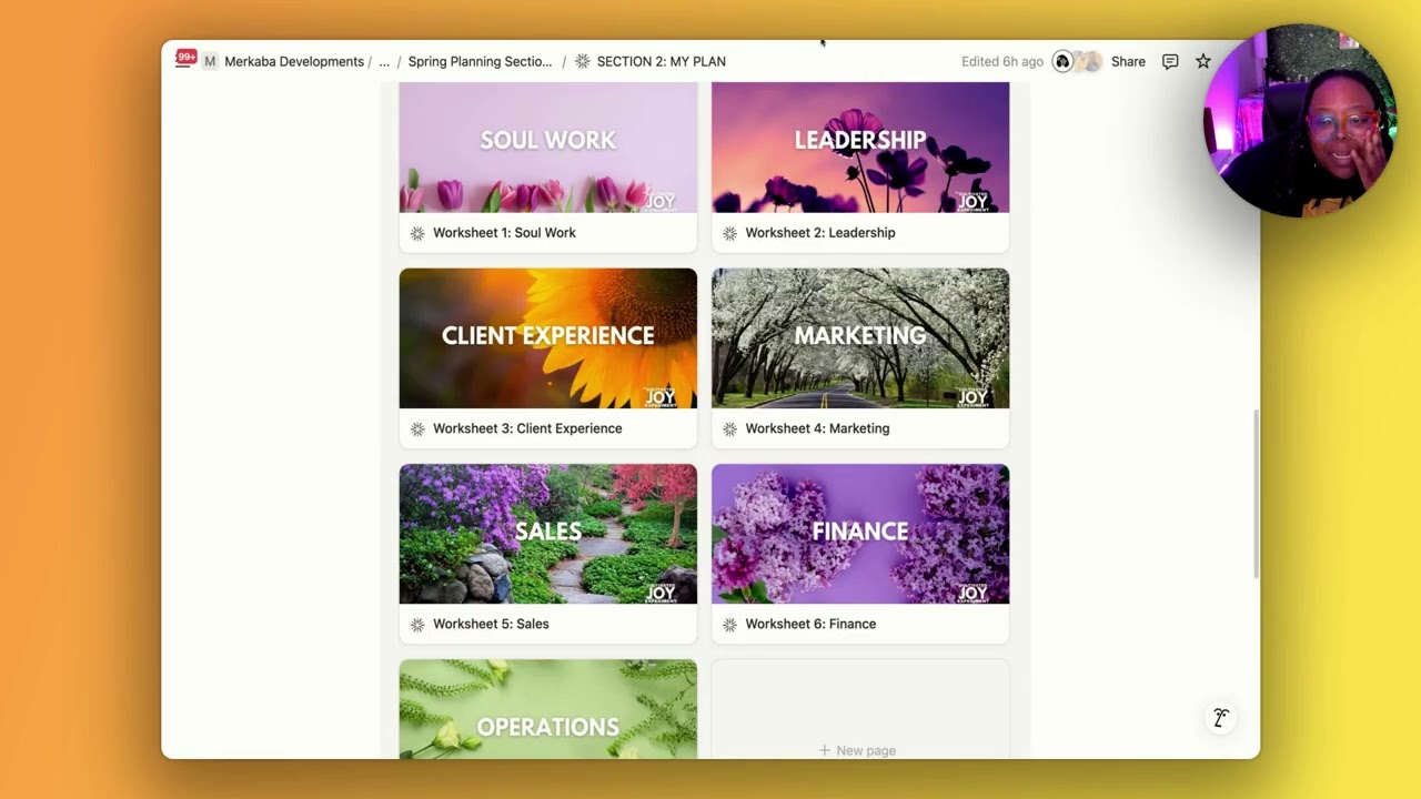2025 Spring Planning Workbook Reveal