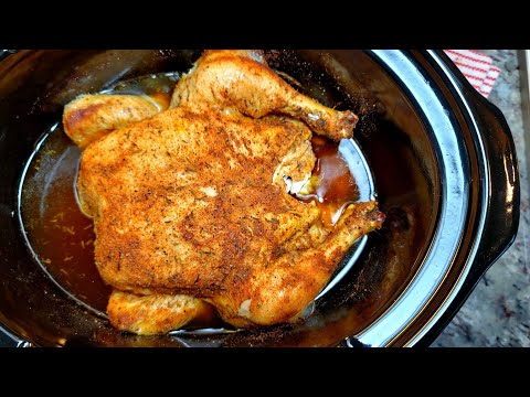 Cooking a whole chicken in the Crockpot | Slow Cooker Recipes