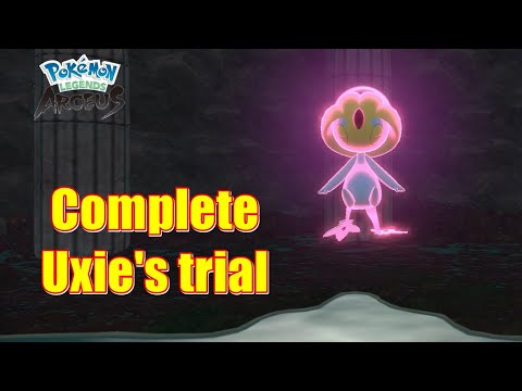 How to Complete Uxie's trial Acuity Cavern in Pokemon Legends Arceus