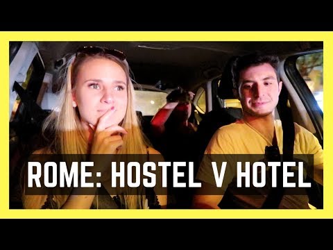 €35 HOSTEL VS 4-STAR HOTEL IN ROME || Couple Travel Vlog 044