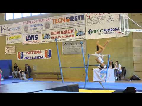 Nazionale CSEN specialità 2015 junior Alessai Cravin alle parallele