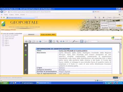 Il GeoPortale della Regione Abruzzo - Prima Parte