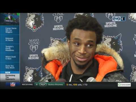 Andrew Wiggins on Zach LaVine's dunk: "I'm gonna give him this one"