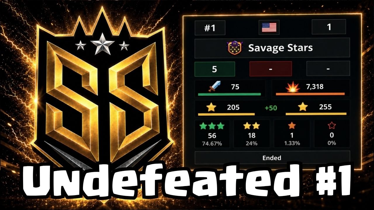 RANK 1 GLOBAL!    The ONLY undefeated clan in Legend CWL! (part 2)
