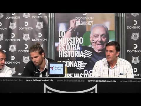Presentación de Georgios Bogris como Jugador del Dominion Bilbao Basket
