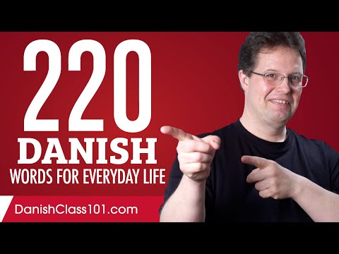 220 Danish Words for Everyday Life - Basic Vocabulary #11