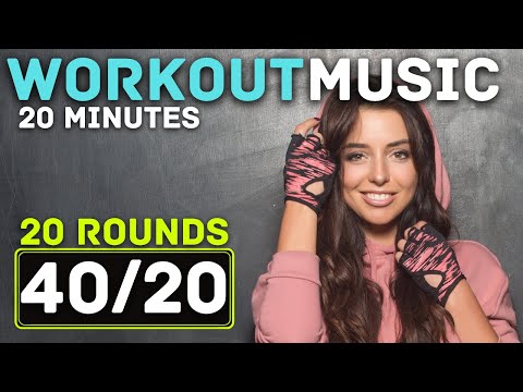 HIIT Workout Timer With Music // 40/20 HIIT Timer // 20 Minute Workout