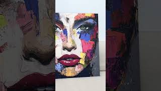 Wall Art for the Bedroom - Colorful Woman&#039;s Face