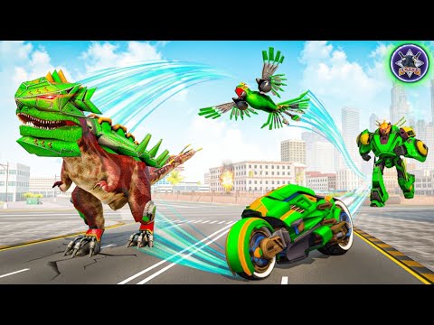 Dino Robot Car Game - Flying Jet Robot Car Transforming Game