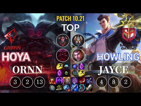 GRF Hoya Ornn vs SB Howling Jayce Top - KR Patch 10.21
