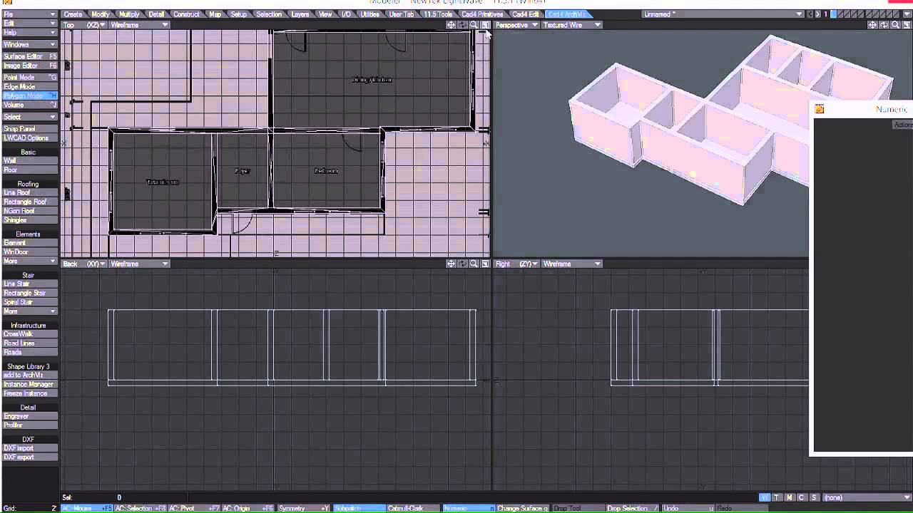LightWave tutorial: Build a Japanese house with LWCad, Part 2 - YouTube