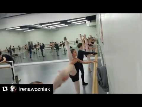 Tia Wenkman---taking class at Master Ballet Academy