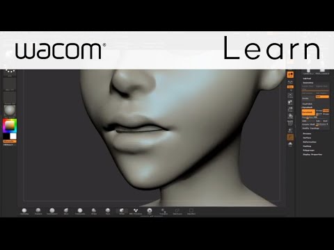 ZBrushCore Video Tutorial Series with Steve James - Part 4 Mouth