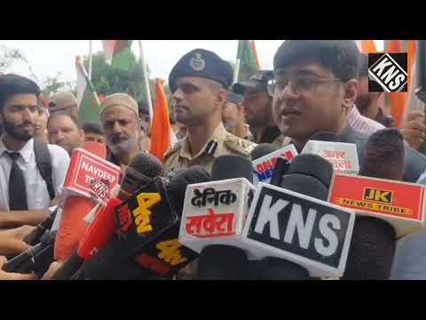 Mega Tiranga Rally Held in Ganderbal Under Har Ghar Tiranga Campaign; DC JatinKishore Highlights the Spirit of the Campaign, Says Arrangements are in Place for Independence Day Celebrations.