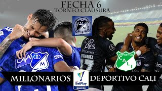 TERCER TIEMPO: MILLONARIOS 4 - DEPORTIVO CALI 2, LIGA BETPLAY DIMAYOR, 06/08/2022.