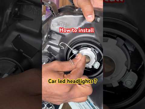 How to install car led headlights??  #shorts #caraccessories