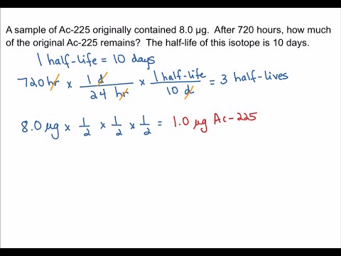 Half-Life Problems-Nuclear Chemistry