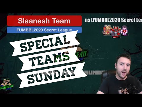 Slaanesh Blood Bowl Team (FUMBBL) | Special Teams Sunday - Unofficial Blood Bowl Teams