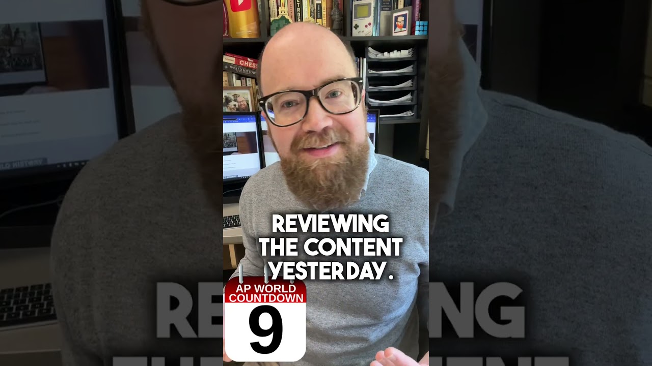 9 DAYS UNTIL THE AP WORLD HISTORY EXAM  #apworld #apworldhistory