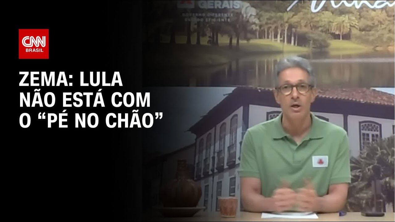 Zema sobre Lula: Não está com o “pé no chão” | CNN 360º