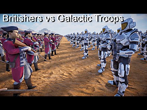 British Troops vs Galactic Troops (Star Wars) - Ultimate Epic Battle Simulator 2