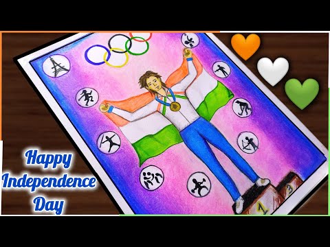Celebrating the Paris Olympics & Independence Day | A Special Art Tribute | independence day 2024