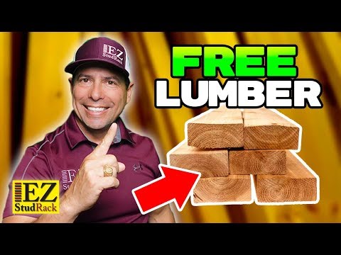 Get almost FREE Lumber and tape measure options: EZStudRack Today's Tip