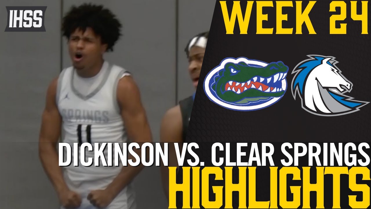 Clear Springs vs Dickinson High School Basketball Highlights | District 24-6A First Place Battle