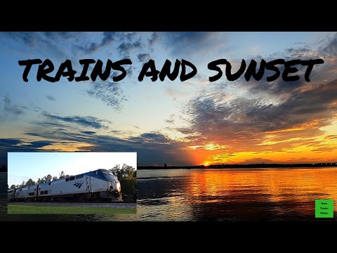 TRAINS and SUNSET