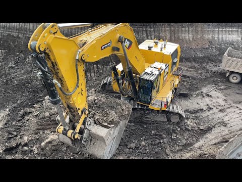 Caterpillar 6015B Excavator Loading Trucks With Two Passes - Sotiriadis Mining Works