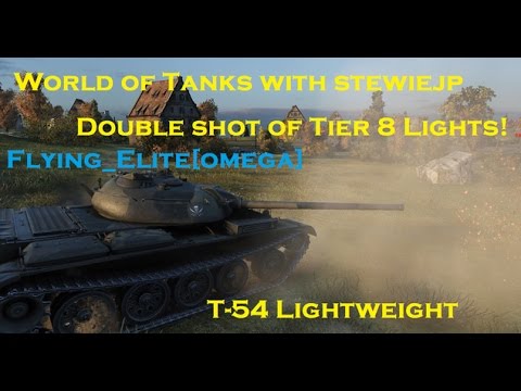 World of Tanks - T54 Lightweight - Tier 8 Russian Light Tank Double Shot!