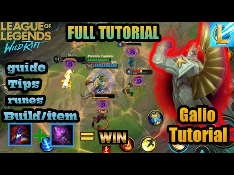 Galio Wild Rift:Tutorial,Lane,Guide,build,tip  tricks|League of Legends Wild Rift(LoL Mobile)
