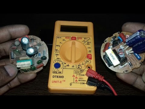How to check cfl circuit with multimeter