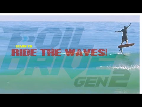 Learning to Ride Waves with the Foil Drive #surflesson #foildrive #surfing #efoil