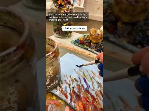 QUICK 🎨 TIP || How to Oil Paint Safely