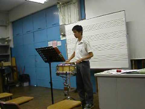 敲擊試堂 ABRSM Percussion Grade 3 Distinction (Snare Drum)