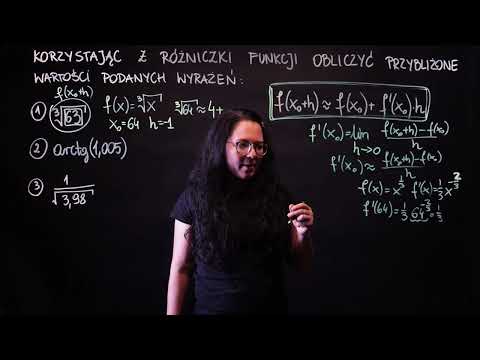 Using the differential of the function, calculate an approximation of the given value