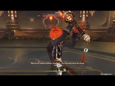 Diluc vs Childe [ genshin impact ] no food buff