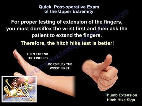 Exam of Upper Extremity nerves post operatively  - Everything You Need To Know - Dr. Nabil Ebraheim