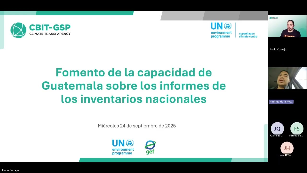 Fomento de la capacidad de Guatemala sobre los informes de los inventarios nacionales