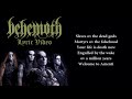 Behemoth - Transmigrating Beyond Realms ov Amenti (LYRICS / LYRIC VIDEO)