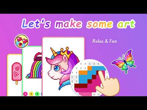 Pixel Coloring-Color by number video