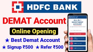 HDFC Bank Demat Account Opening Online - How to Open Demat Account in HDFC Securities Online 2022